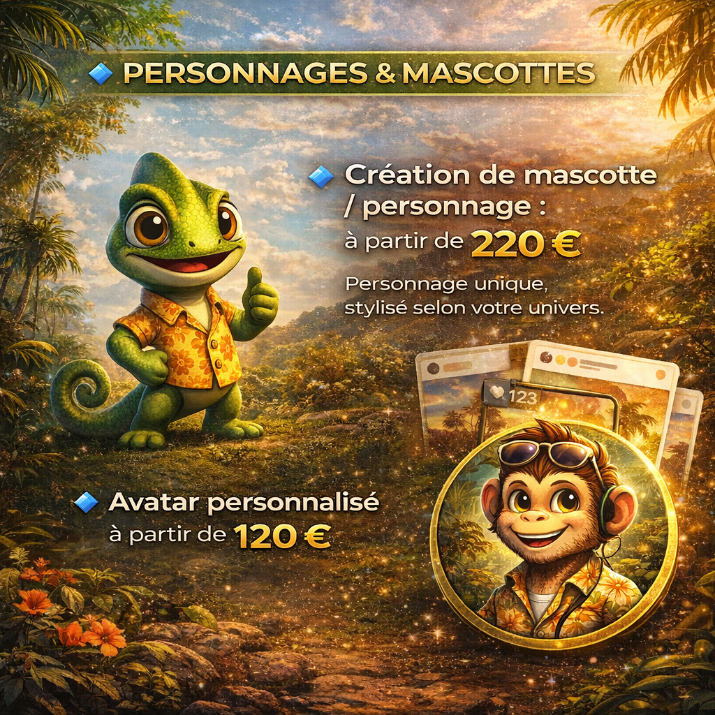 PERSONNAGES & MASCOTTES